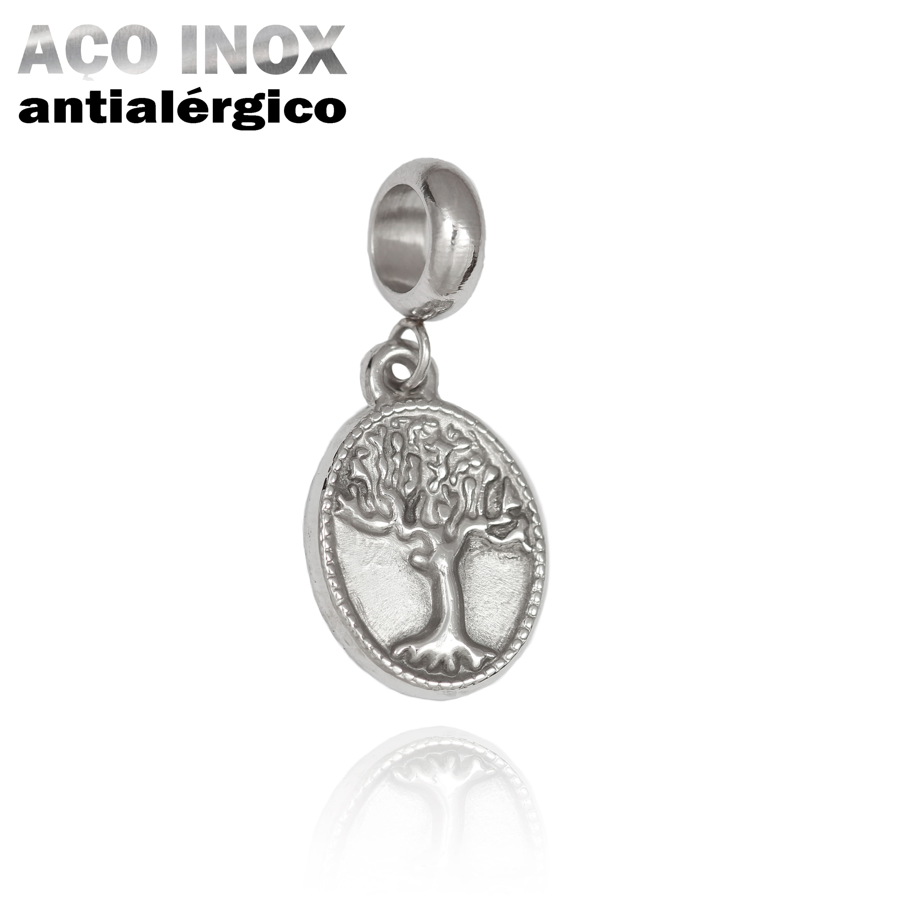 BERLOQUE EM AÇO INOX CHAPEU LUIGI SUPER MARIO BROS.- BIJUTOTAL