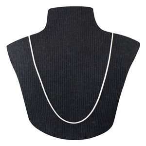 COLAR PARA BERLOQUES RABO DE RATO BANHADO A PRATA